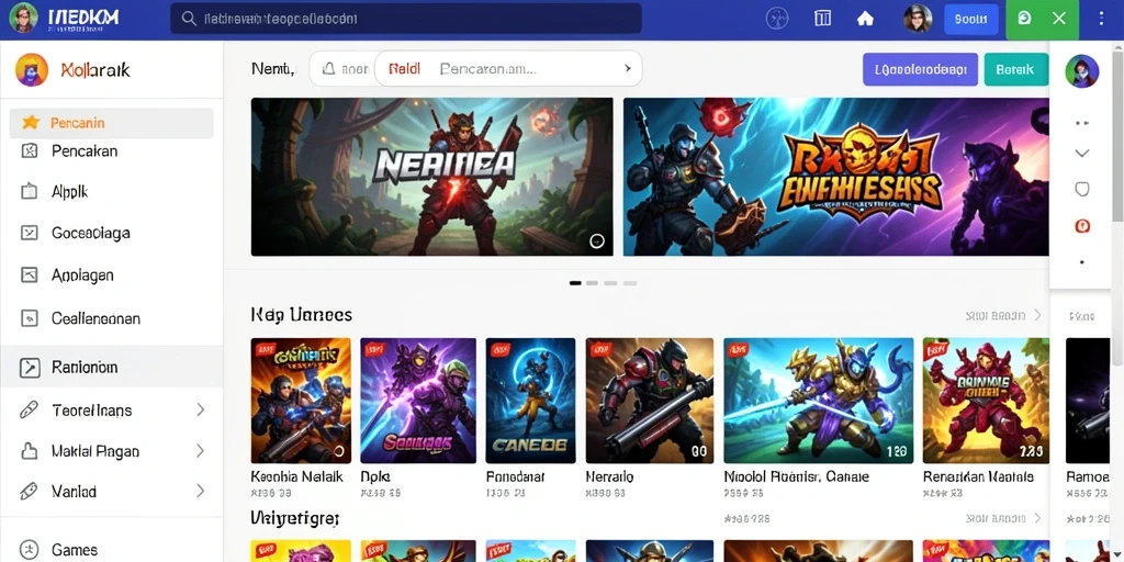 Tampilan awal aplikasi yang menarik dan mudah dimengerti.