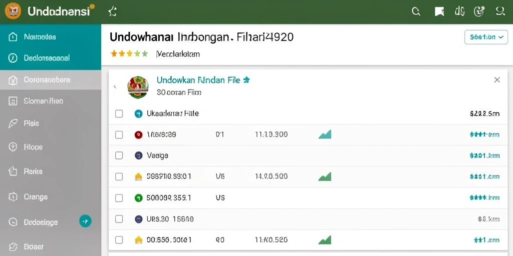 Tampilan menu utama yang sederhana dan menarik.