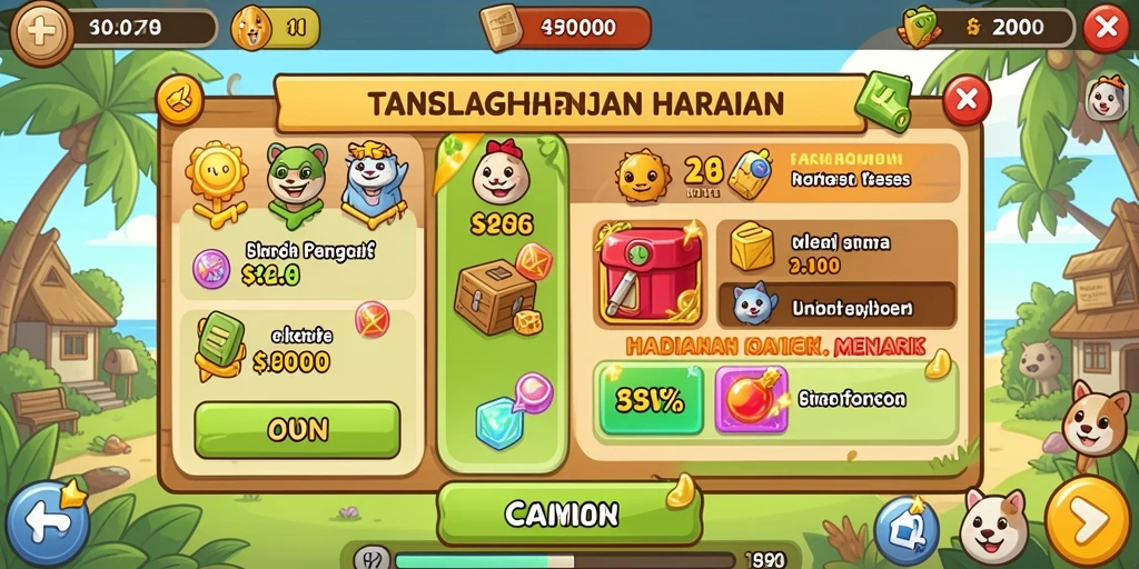 Layar utama ANOBOYTOTO dengan berbagai pilihan permainan.