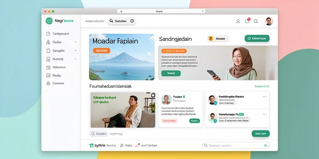 Tampilan antarmuka yang menarik dan modern.