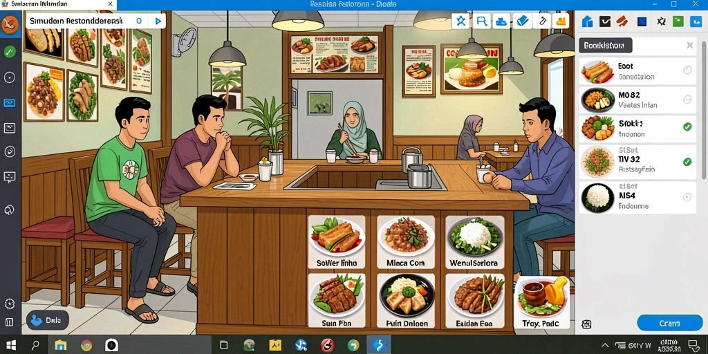 Tampilan antarmuka yang modern dan menarik.