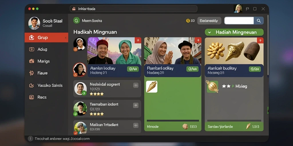 Tampilan awal aplikasi GOWIN yang modern dan menarik.