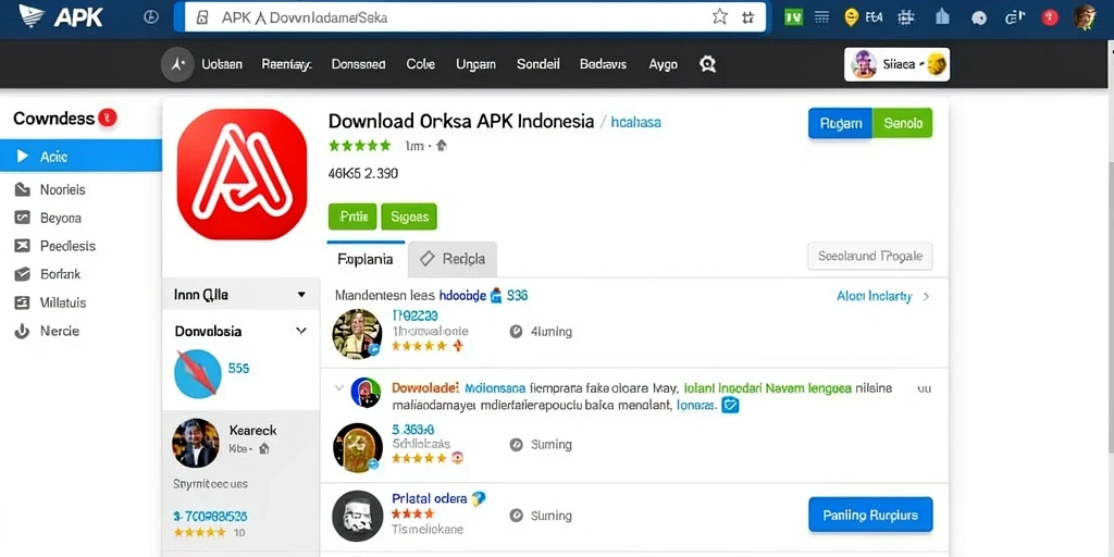 Tampilan antarmuka aplikasi yang menarik.