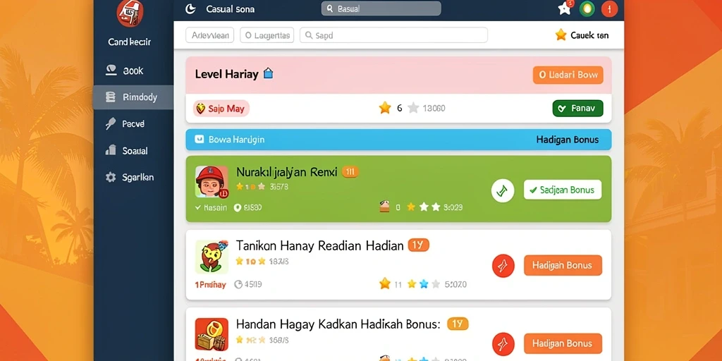 Tampilan antarmuka yang menarik dan modern.